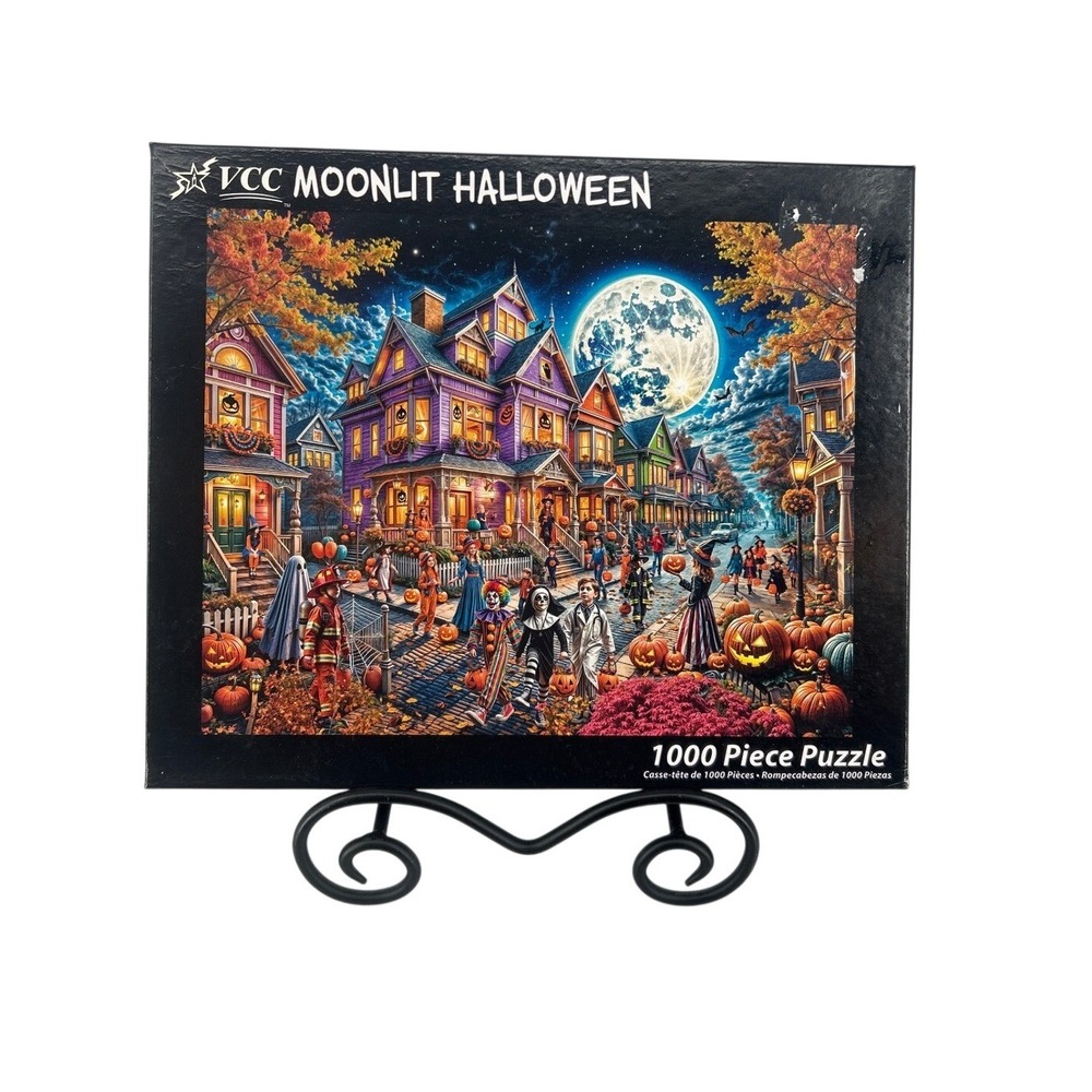 VCC Moonlit Halloween 1000 Piece Jigsaw Puzzle Trick or Treat Spooky Scene
